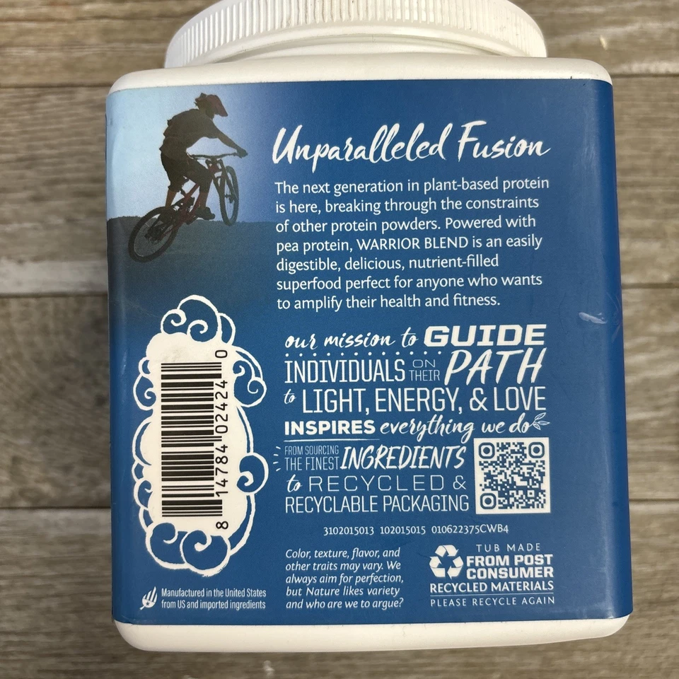 SunWarrior Protein Warrior Mezcla Sabor Chocolate 13.2oz Exp:12/2025 ¡Nuevo! Foto 3 de 4