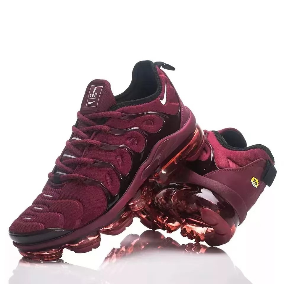 ☀Nike Air VaporMax Plus Night Maroon Burgundy Red Men's Shoes US