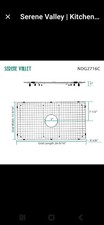Serene Valley NDG2916C Stainless Steel Sink Bottom Grid 28"x16" Center Drain