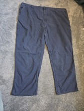 Mens Carhartt Dungaree Fit Chino Jeans 54 x 32 Navy Blue Plus Size Big & Tall