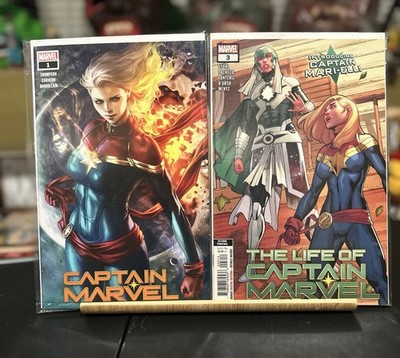 Captain  Marvel Comic Lot 1 , 3 And Earths Mightiest Hero Captain Marvel 5