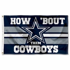 3x5 Feet Dallas Cowboys How Bout Them Cowboys 3x5 Banner Flag
