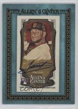2024 Topps Allen & Ginter Mini Baseball Blue Frame 29/50 Luis Matos Auto 1da