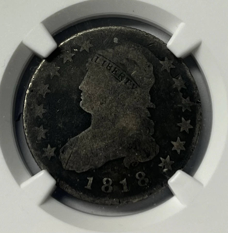 1818 CAPPED BUST 25C G 4 NGC - Image 3 of 4