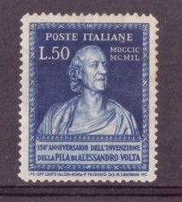 1949 Alessandro Volta  1 Val Italia Catalogo 612 MNH Integro Vedi Foto