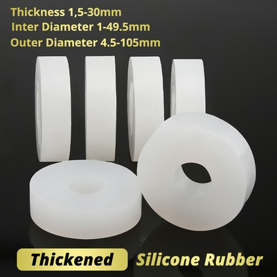 #ad High Temp Silicone Rubber Flat Washer Seal Gasket Buffer Pad Spacers ID 1 49.5mm $12.35