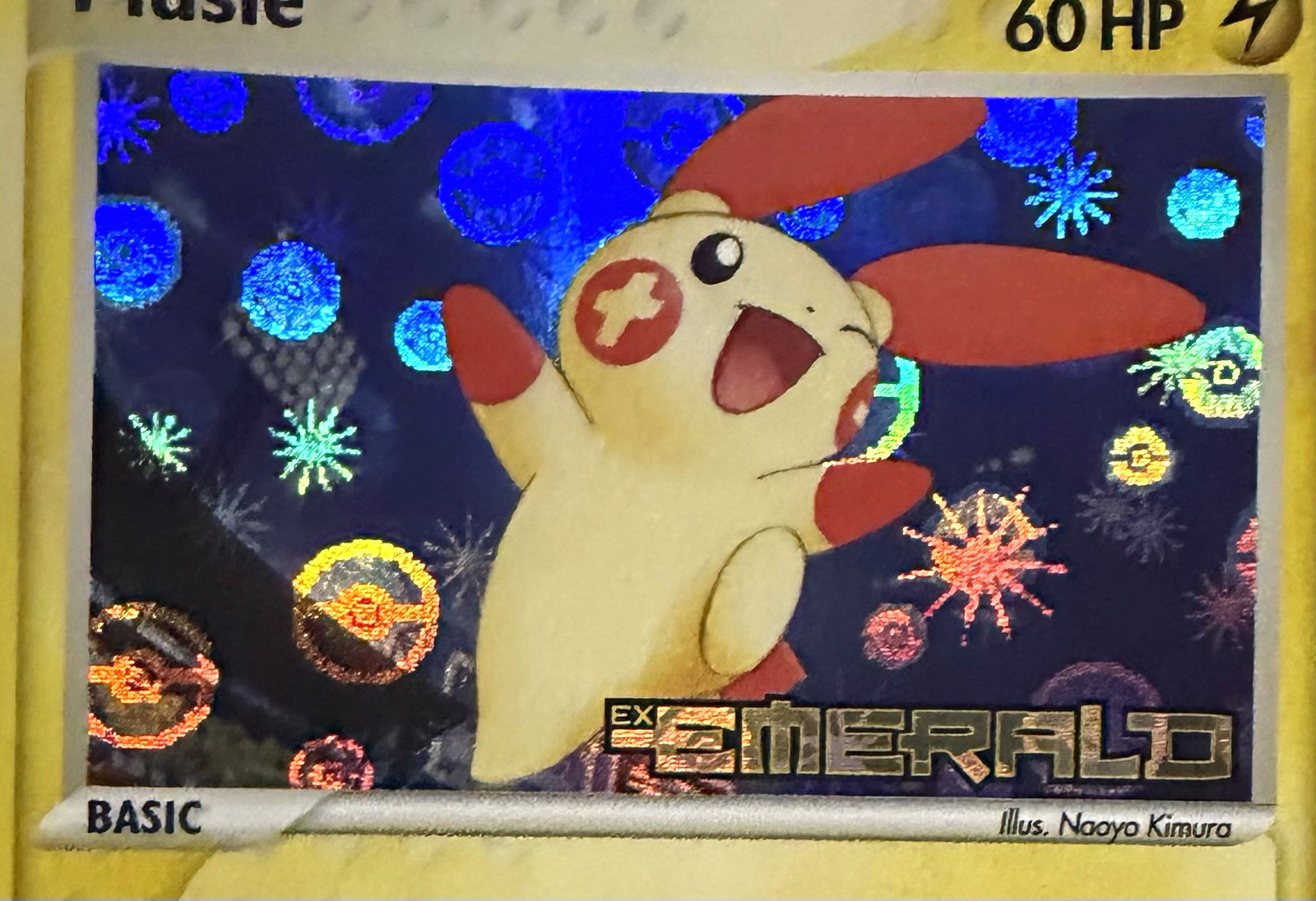 Pokémon TCG EX Emerald 2005 Plusle Reverse Holo Card #39/106 Stamped 