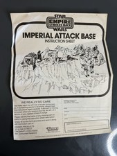 Vintage Star Wars 1980 Imperial Attack Base Original Kenner Instructions