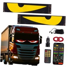 LED Eyes for Car  Truck Windshield  2PCS 24" 5" Flexible Animated RGB