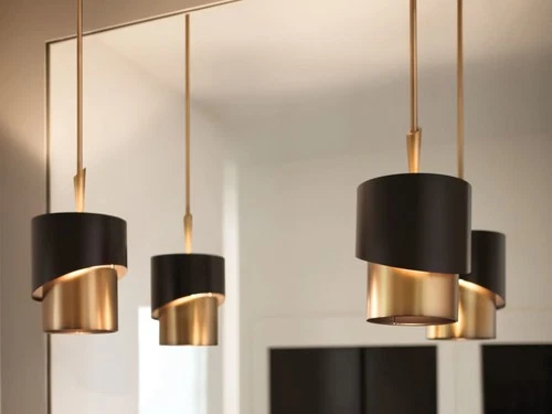 Fredrick Ramond FR34317 Brass Gigi Single Light 10"W Mini Pendant - Picture 5 of 5