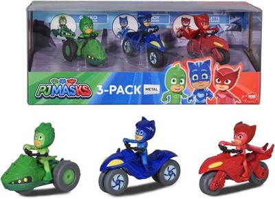 Dickie   PJ Masks 3 Spielzeugfahrräder mit Figur, mehrfarbig (3143003)
