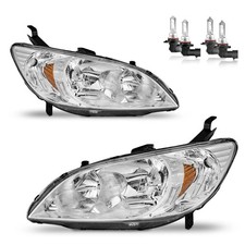 Headlights Assembly for 2004-2005 Honda Civic 2/4Door Headlamp Replacement Ch...