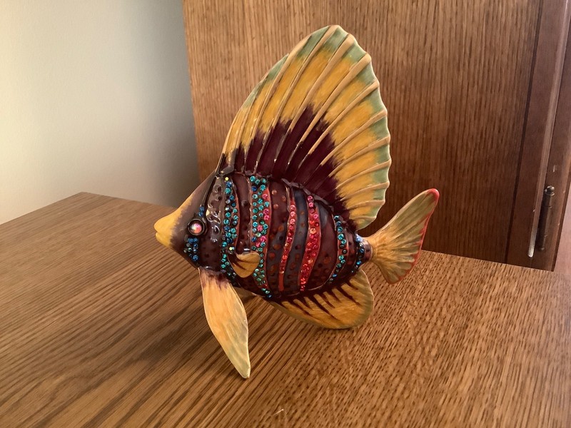 Jay Strongwater Sailfin Fish with Swarovski Crystals Figurine