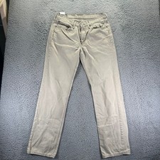 Levis 514 Straight Leg Men's Beige Jeans - W34 L34 - Everyday Workwear