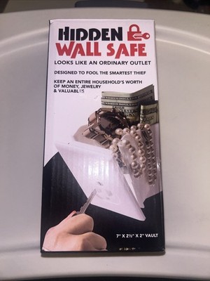 Hidden Wall Safe Security Electrical Outlet Vault Secret Hide Valuables Key Lock