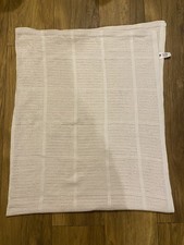 Mothercare pink pram Blanket 100% Cotton size 157.5 cm x 124 cm