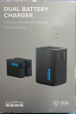 GoPro - Dual Battery Charger + 2 Enduro Batteries for HERO13 Black - BlackGoPro