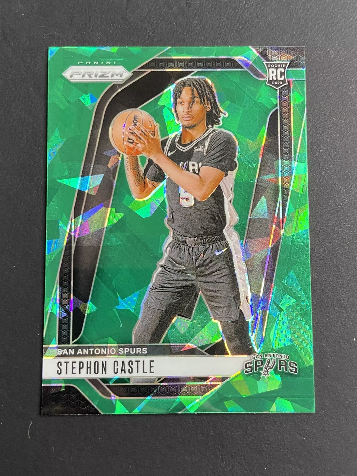 2024-25 Panini Prizm Stephon Castle RC Green Ice #234