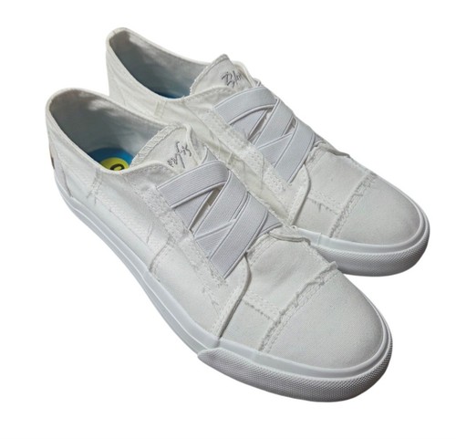 BLOWFISH Malibu Women's Marley White color Washed Canvas Sneaker Size 9 New