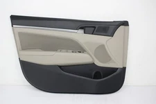 OEM Left Driver Side Front Door Trim Panel For Hyundai Elantra Sedan Black Tan