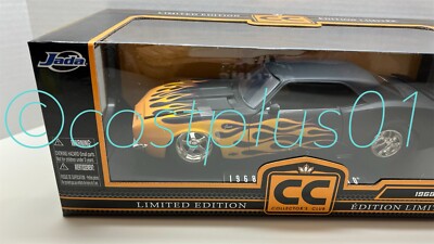 JADA 1968 CHEVY CAMARO 1:18 PRIMER BLACK WITH FLAME DESIGN CC