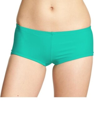 NWT Old Navy Women Boy-Short Swim Bottom Short Boyshort Turquoise