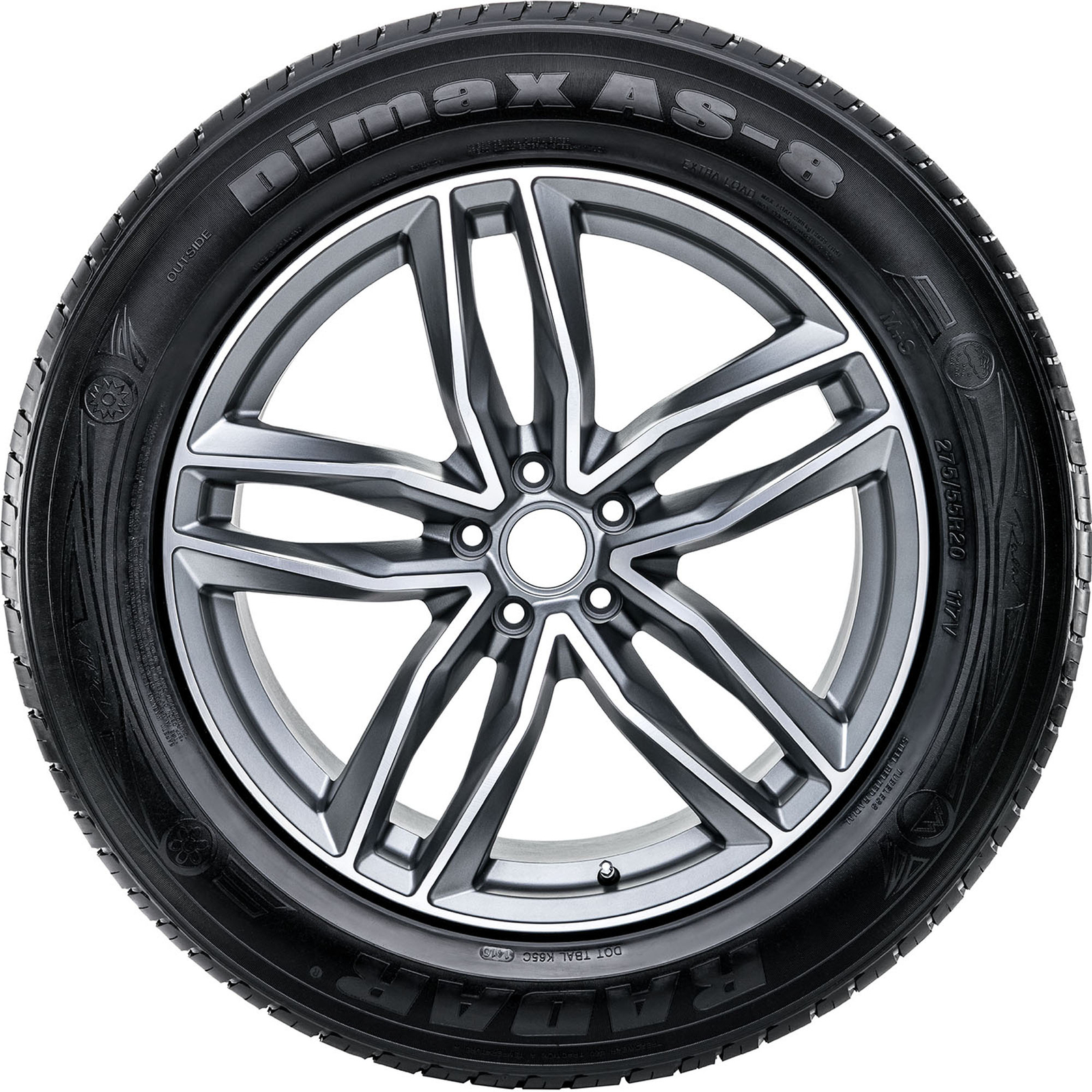 1 New Radar Dimax As-8 - 225/55r19 Tires 2255519 225 55 19 | eBay