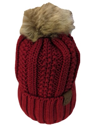 cc thick cable knit beanie