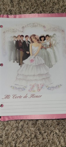 Juego de 3 piezas de quinceañera ROSA y plateada Mis Quince, álbum de fotos BibleSet, recuerdos - Imagen 8 de 23