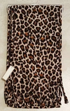 Women/Teens Printed Fleece Scarf: One Size