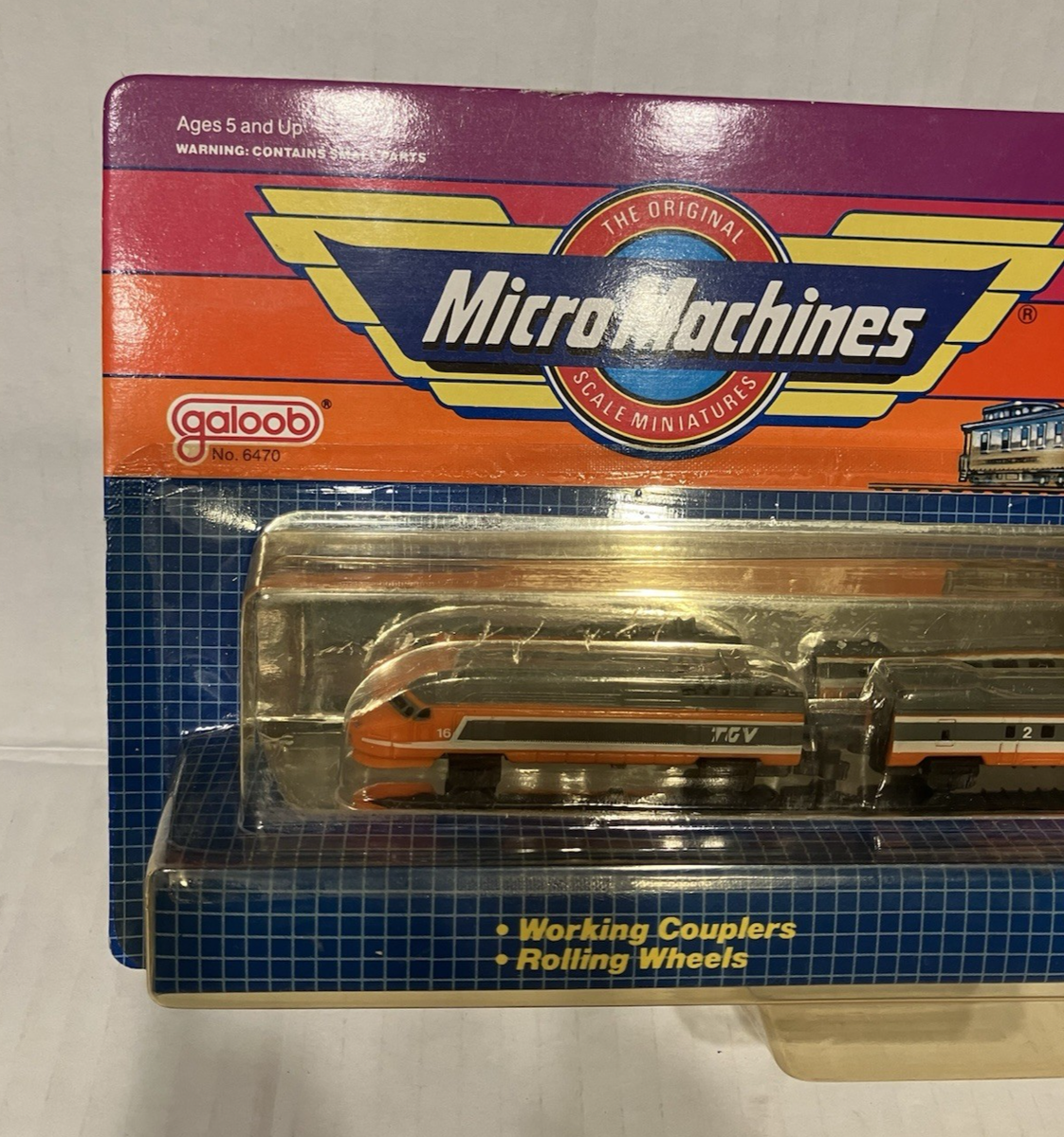 Micro Machines High Speed Bullet Train 1989 Galoob & 42