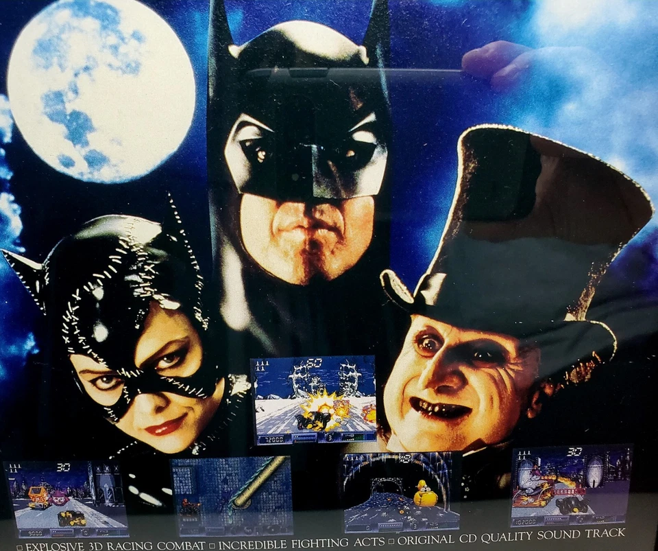 世嘉 Visions 蝙蝠侠归来世嘉 CD 带框杂志广告 (1993) 基顿·德维托 — 第 3/4 张图片