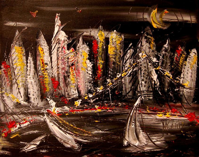 Original Oil Painting  Stretched Canvas Signed withERER