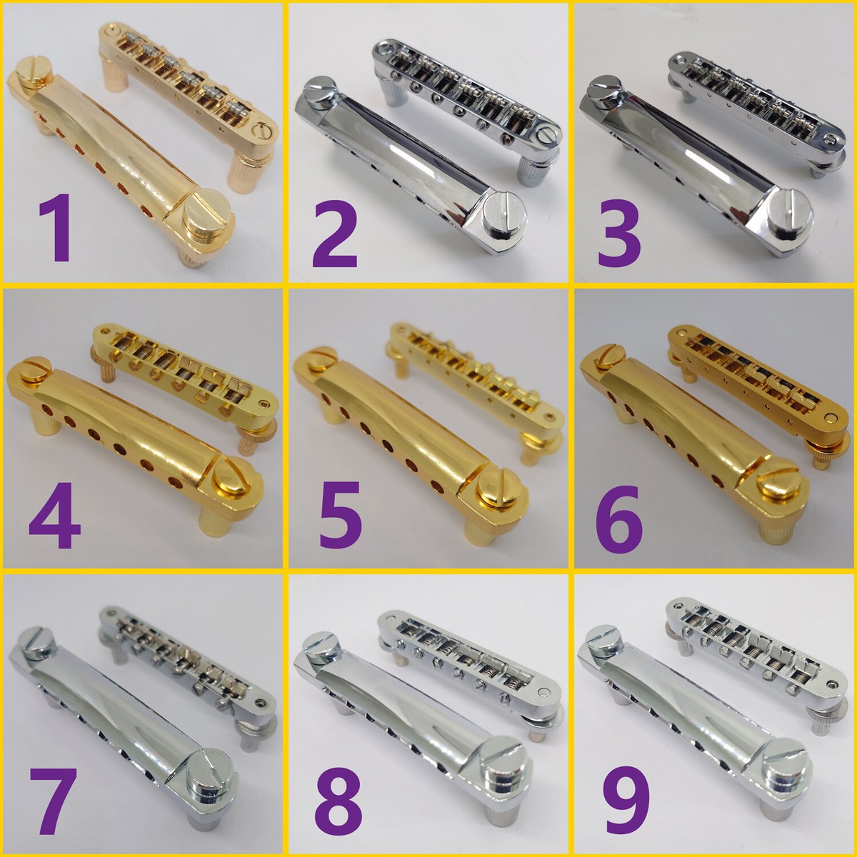 Guitar Bridge ABR-1 Tune-o-matic Bridge and Tailpiece Set 52mm for