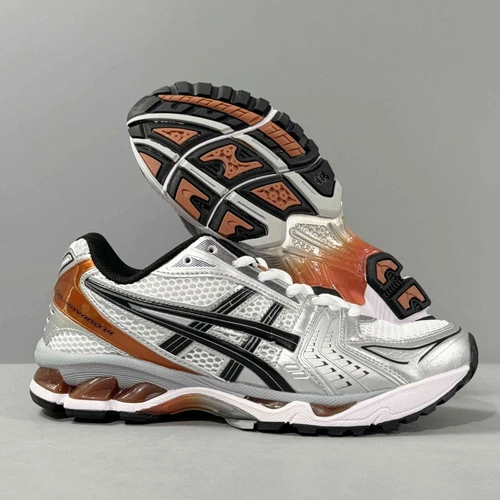 New ASICS GEL-Kayano 14 Low Silver Piquant Orange 1201A019-109 Sneakers - Picture 7 of 10