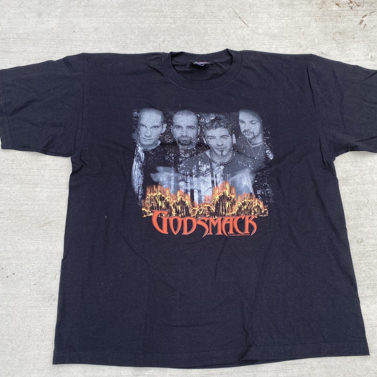 Vintage 1999 Godsmack SmackFest 2000 Band Rock T-shirt Size XL