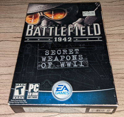 Battlefield 1942: Secret Weapons of WWII (PC, Electronic Arts, 2003) + base game