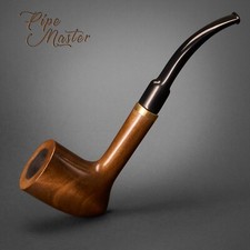 Mr. Brog HAND MADE WOODEN TOBACCO SMOKING PIPE 366 Gypsy Tomahawk  Brown  +  BOX