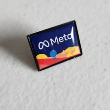 Meta Technology Company Lapel Hat Jacket Pin Platform Facebook Instagram Threads