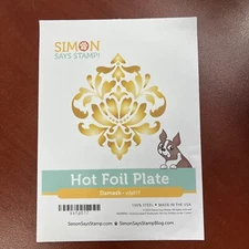 Simon Says Stamps Hot Foil Plate, Damask #ssfp017