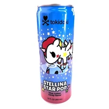 Stellina Star Pop - Blue Cotton Candy Flavor - 12oz - 1 Can - FREE SHIPPING