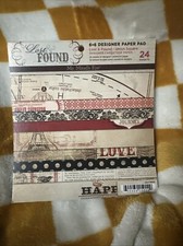 MME 6x6 Scrapbook Paper Pads Double Sided 24 Sheets Union Square Complete Pages