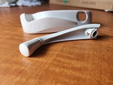 Truth WHITE Casement Crank Handles with Covers / Left hand / Green Dot