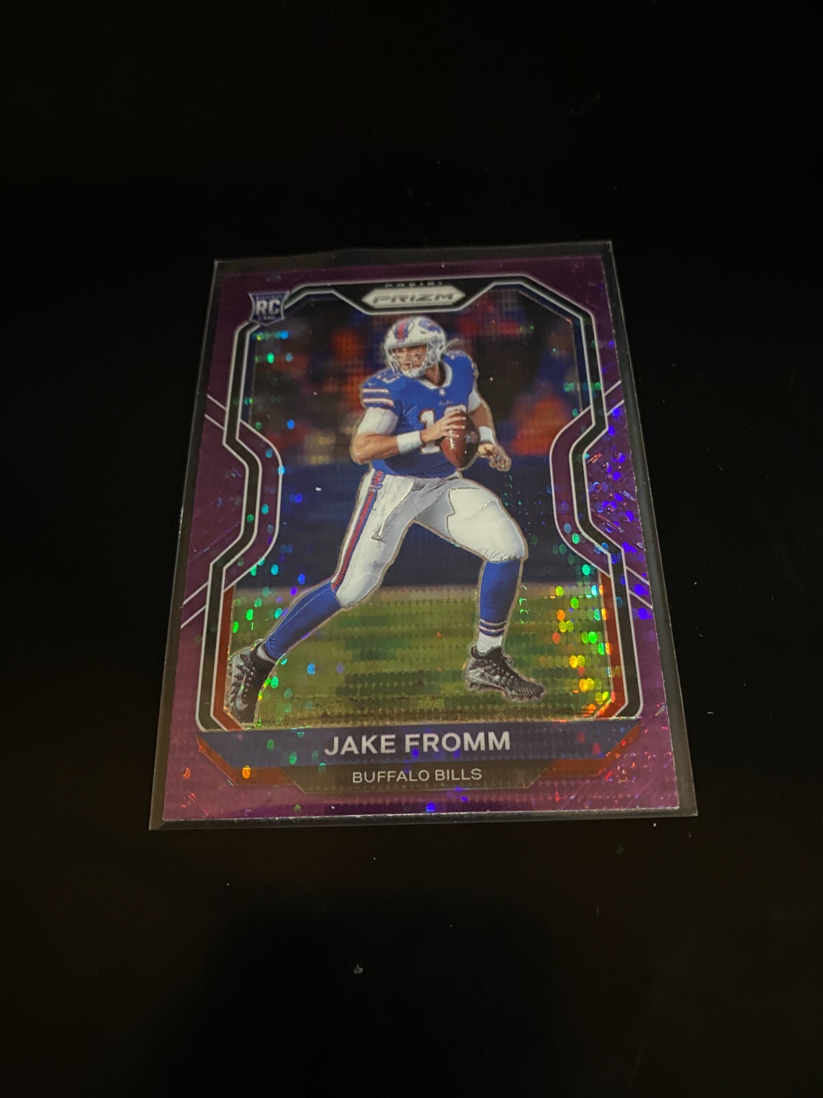 Jake Fromm 2020 Panini Prizm Purple Pulsar Prizm RC Bills 310 PWE