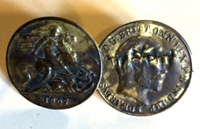 SUFFRAGETTE WSPU VOTES FOR WOMEN MEMBERS METAL LAPEL BADGE- 1907- VERY RARE !
