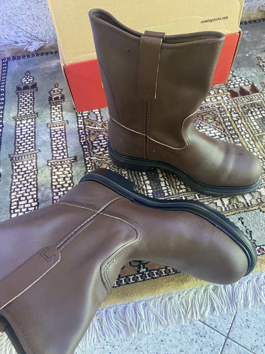NIB RED WING 8264 Pecos Supersole Brown Safety Toe Mens MADE IN