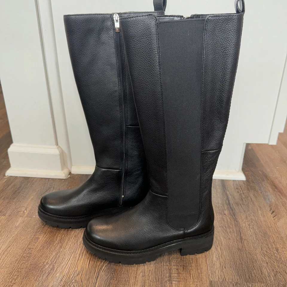 BOTAS CLARKS DE CUERO NEGRAS Talla 8 Nunca Usadas Foto 2 de 4