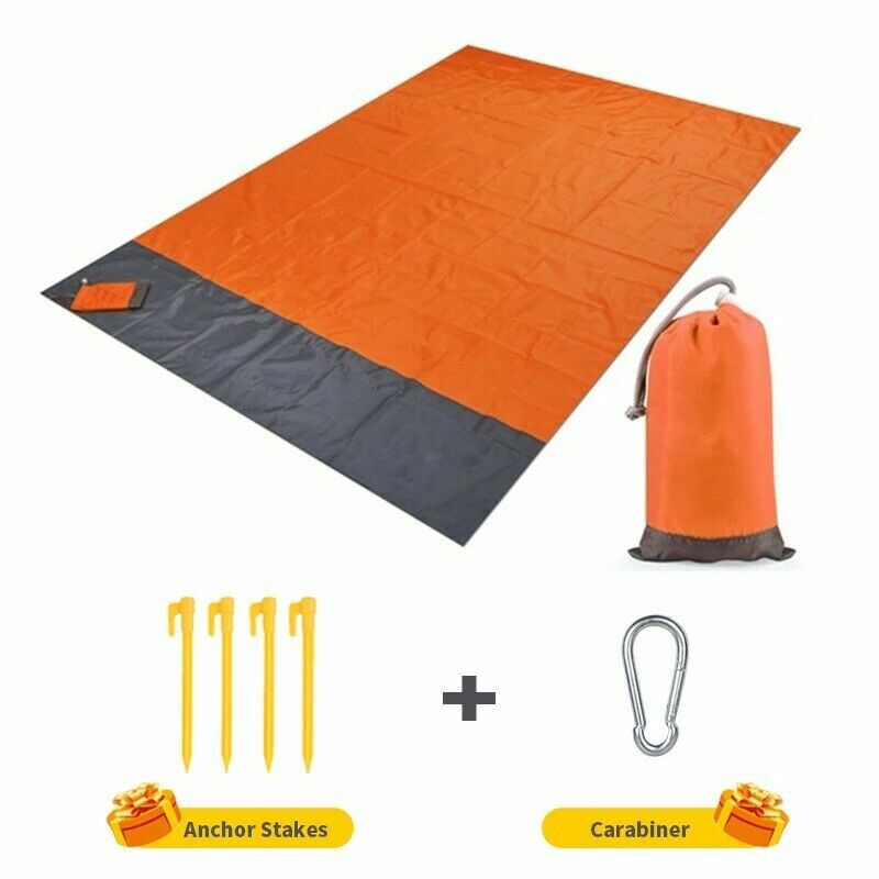 Outdoor Pocket Picnic Blanket Waterproof Beach Mat Camping Travel Sand