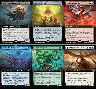 Choose your BORDERLESS / Extended ~ Foundations [ NM ] [ Magic MTG ]