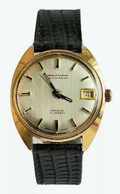 Vintage Swiss Waltham Incabloc 17 Jewels Self-Winding Men's Watch